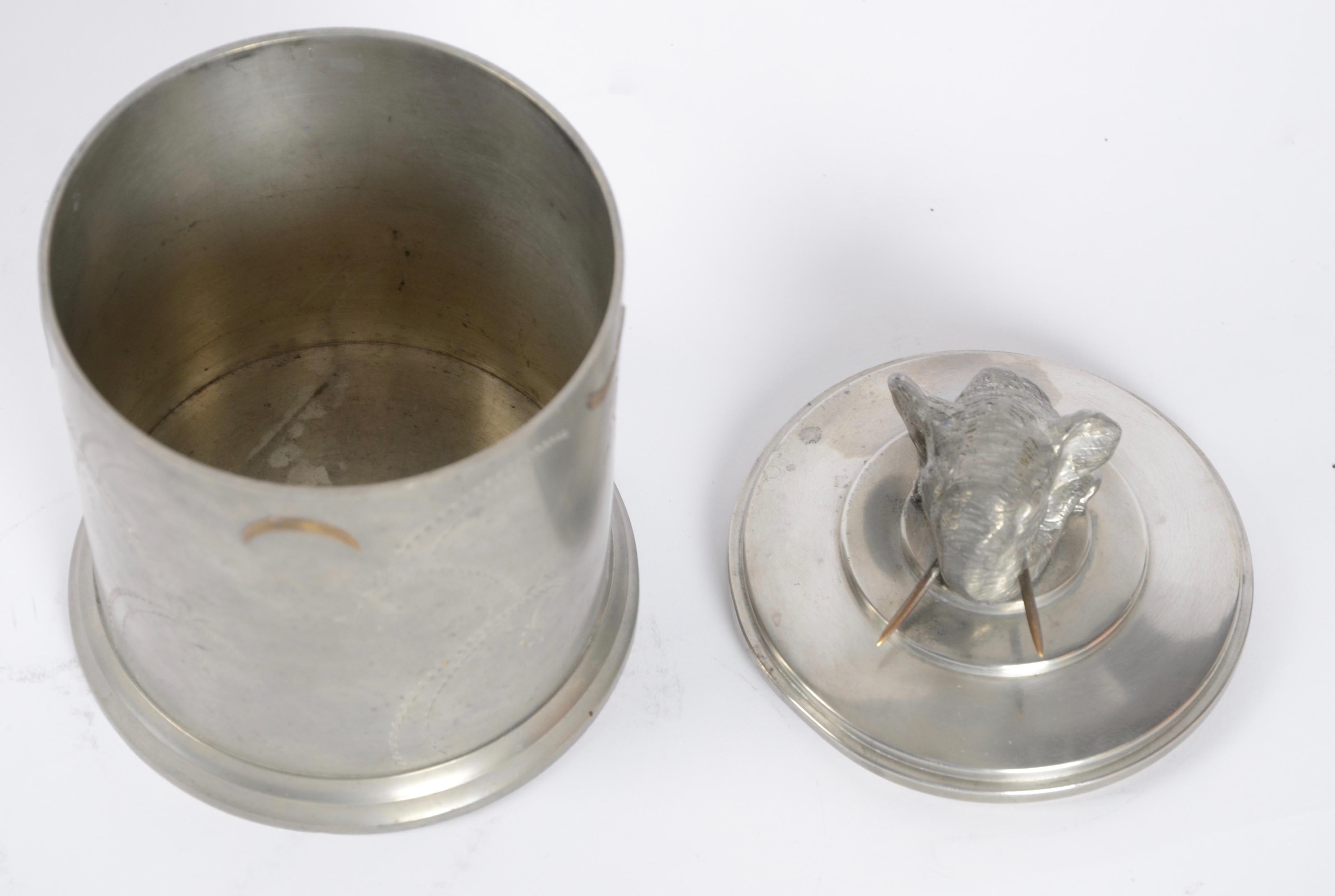 Jar, Pewter and Brass, Sweden, 1930s For Sale 1
