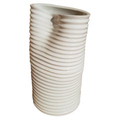 "Jar" Polished White Ceramic Table Lamp