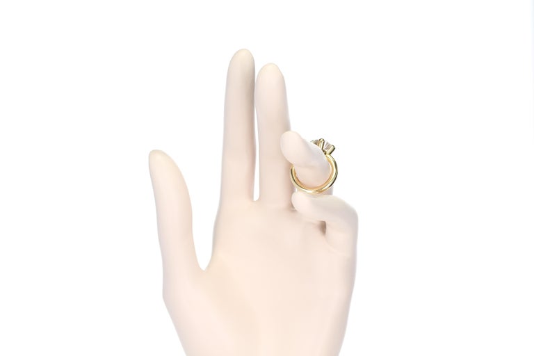 Women's JAR Rare Diamond Gold Solitaire Ring For Sale