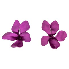 JAR Violet Motif Earrings