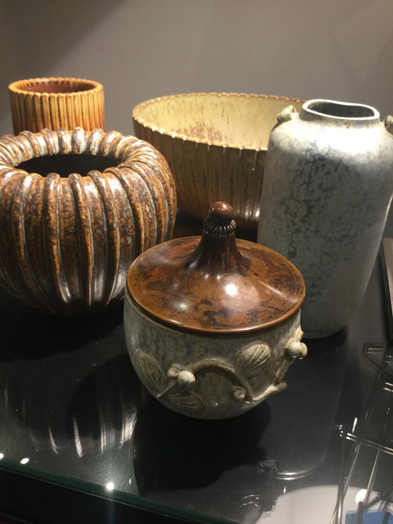 Jar with Lid by Arne Bang, Denmark, 1950s For Sale at 1stdibs