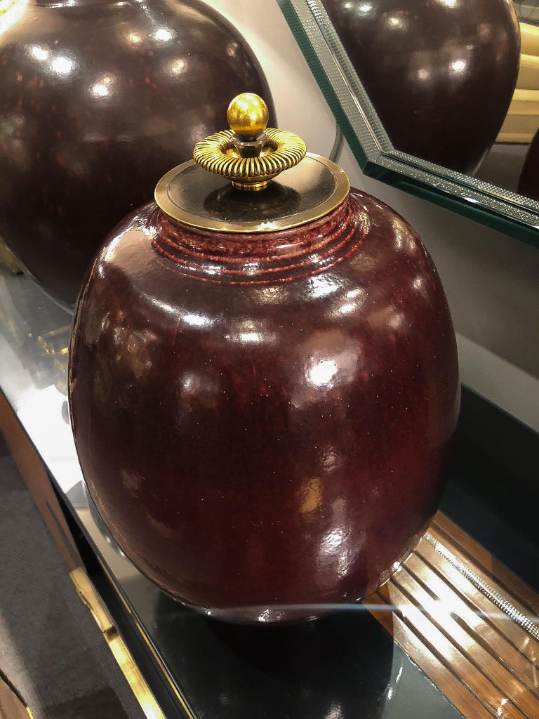 Jar with Lid by Kresten Bloch for Royal Copenhagen, Denmark, 1957 at