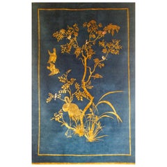 Jardin de Chinois Hand Knotted Wool and Silk Rug by Wendy Morrison