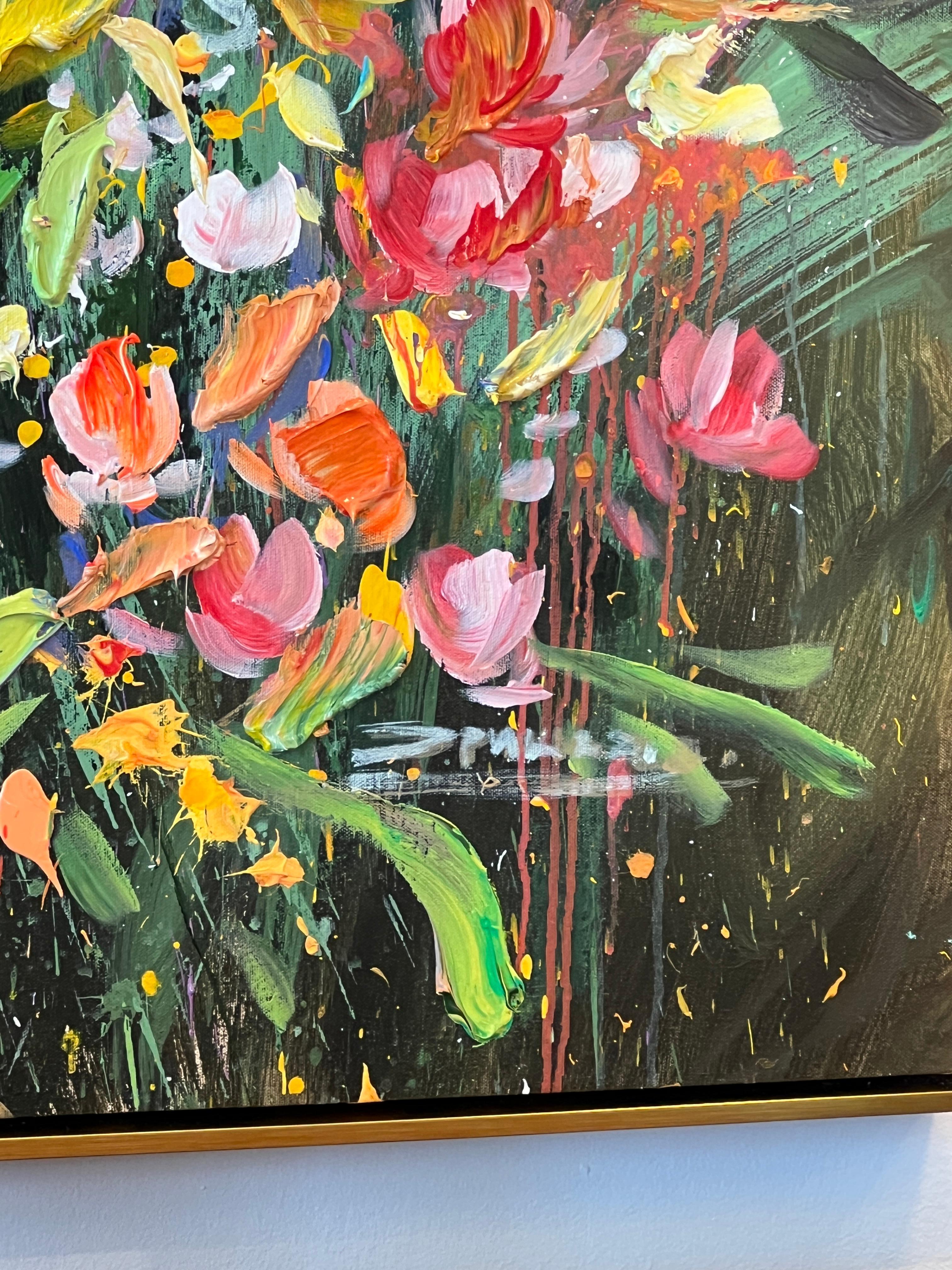 Canvas Jardin des Fleurs by Eric Alfaro For Sale