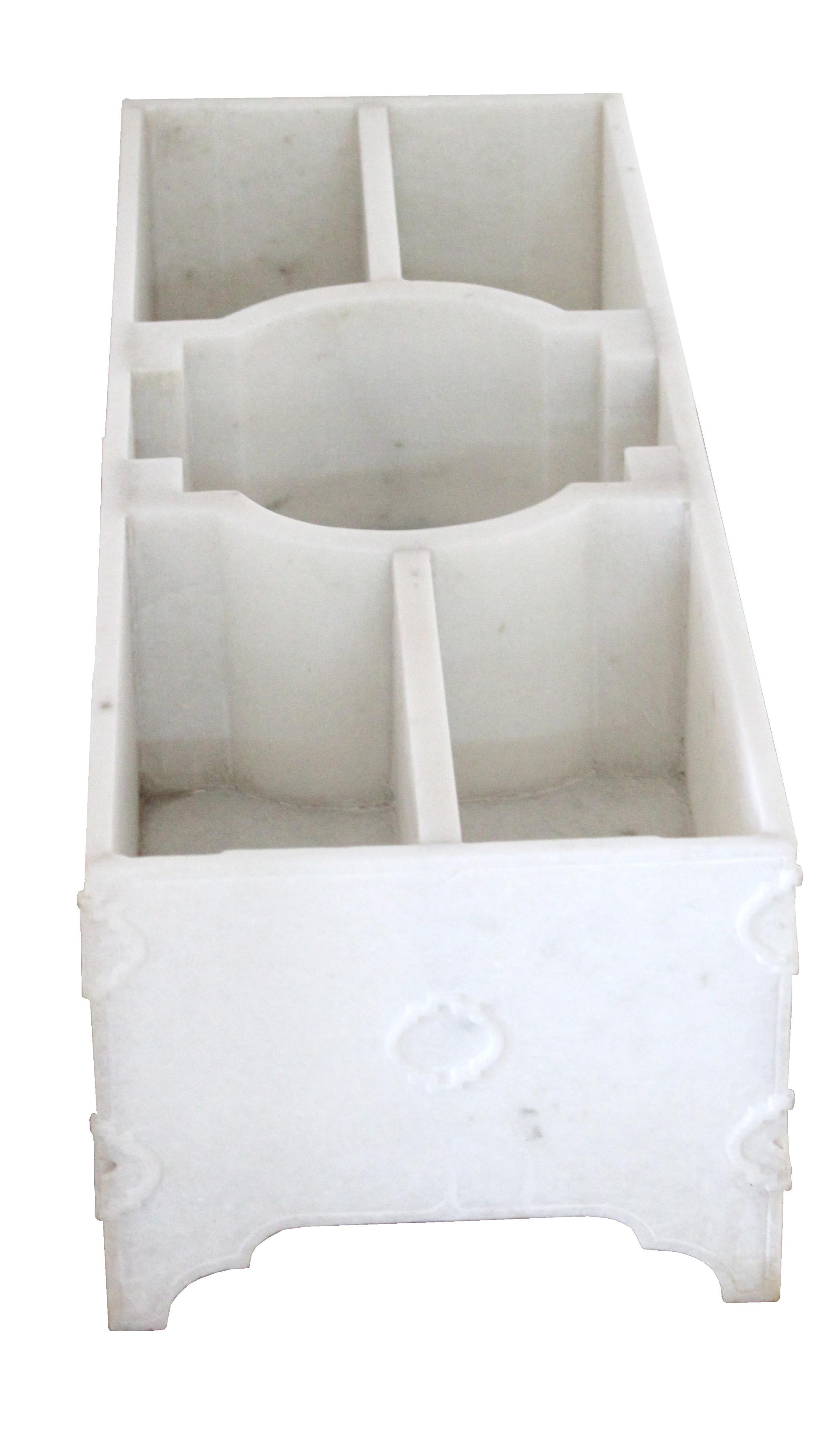 Other Jardin Planter in White Marble by Paul Mathieu for Stephanie Odegard For Sale