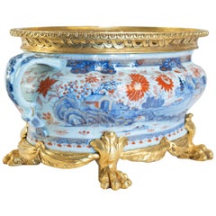 Jardiniere In Bayeux, Gilt Bronze Rise, Mid-19th Century