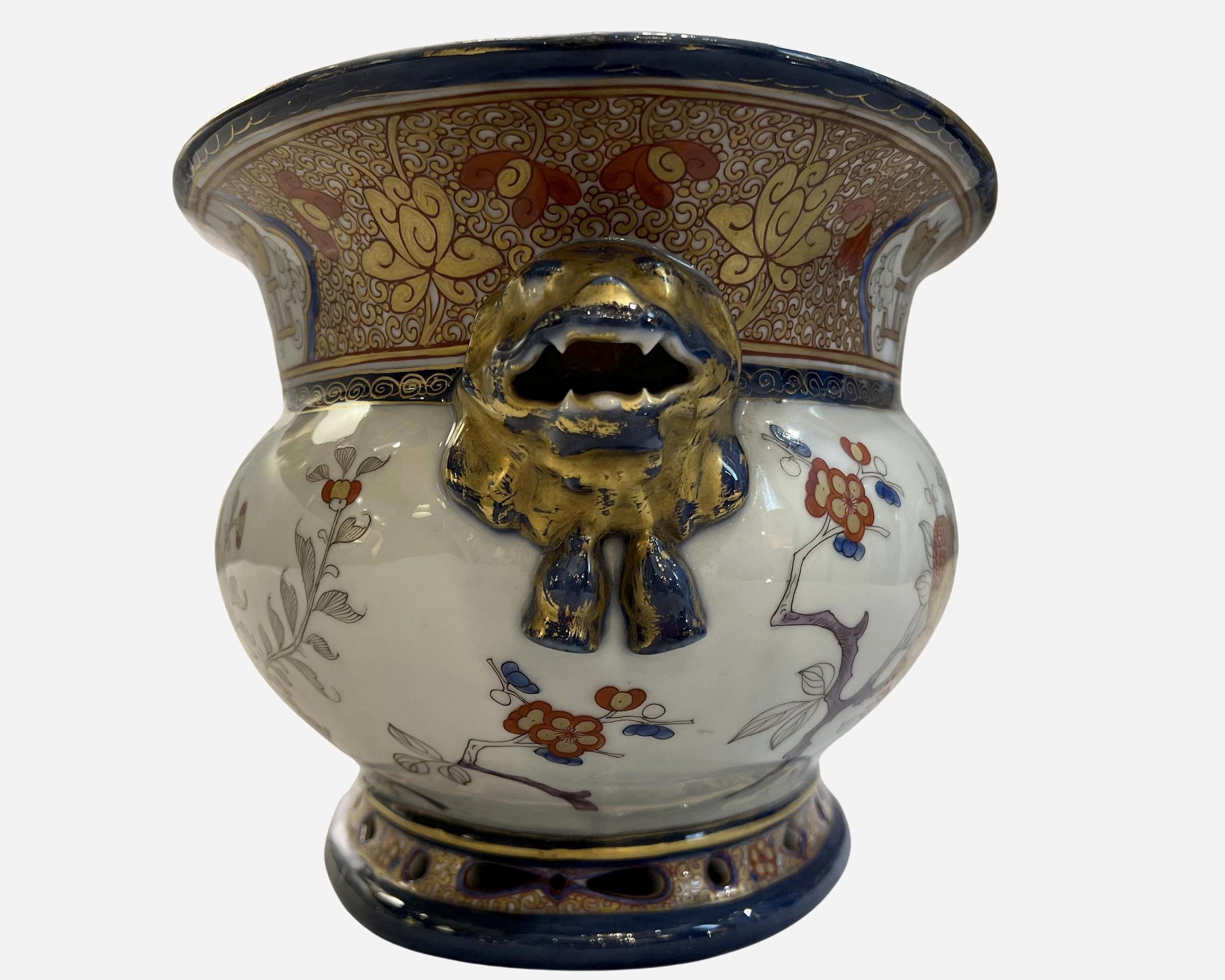 French Jardiniere with the royal coat of arms of France, Paris, France circa 1880 For Sale