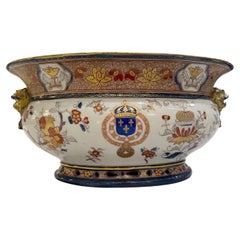 Used Jardiniere with the royal coat of arms of France, Paris, France circa 1880