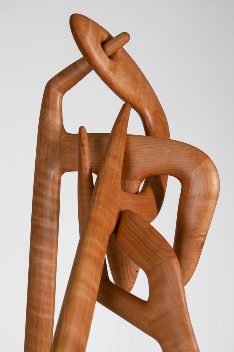 Jared Abner Suspension Five, Carved wood sculpture For Sale at 1stDibs