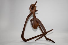 Suspension Nine, Carved wood sculpture