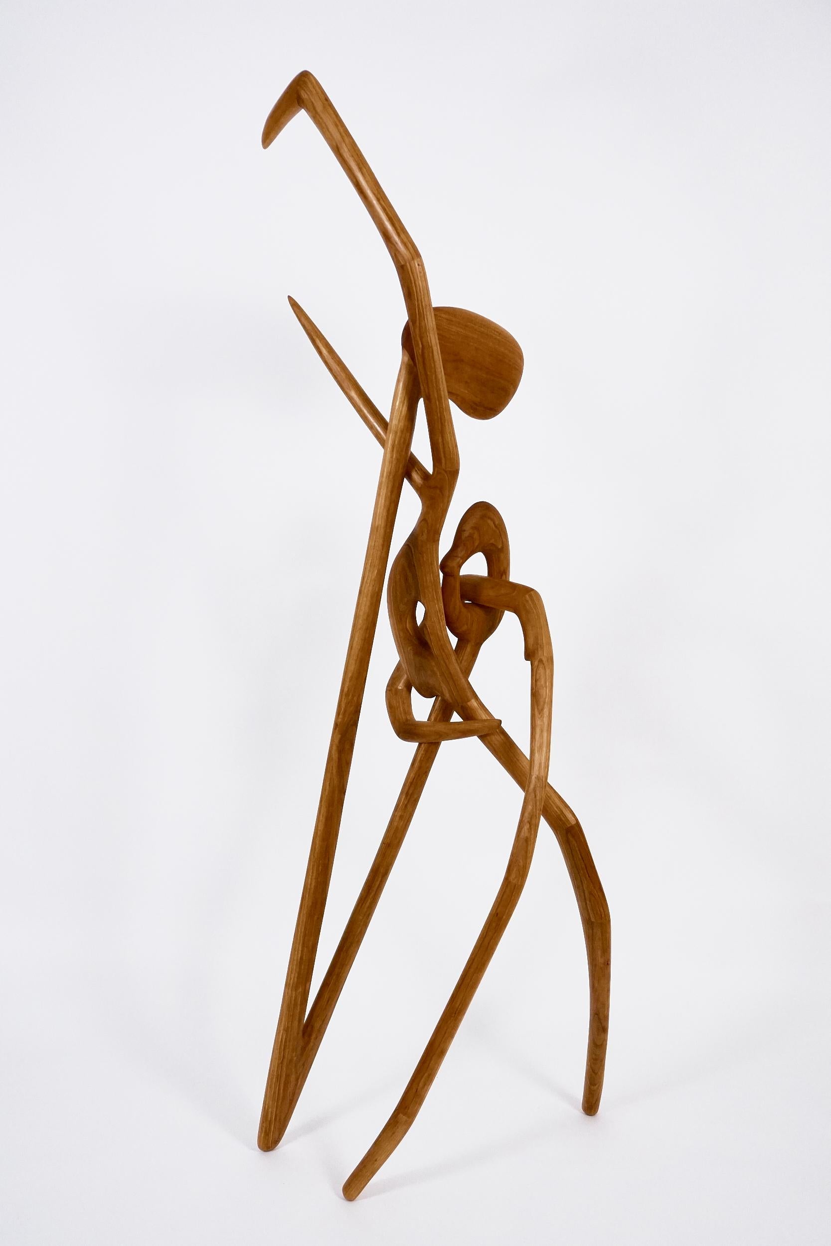 Sospensione Ten, Scultura in legno intagliato - Sculpture Contemporaneo di Jared Abner