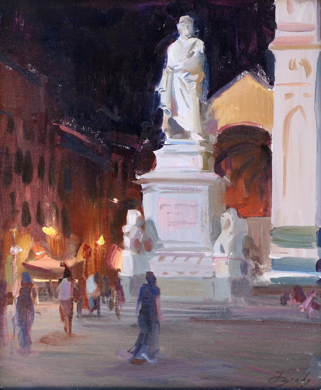 Notturno di Firenze - Painting di Jared Brady