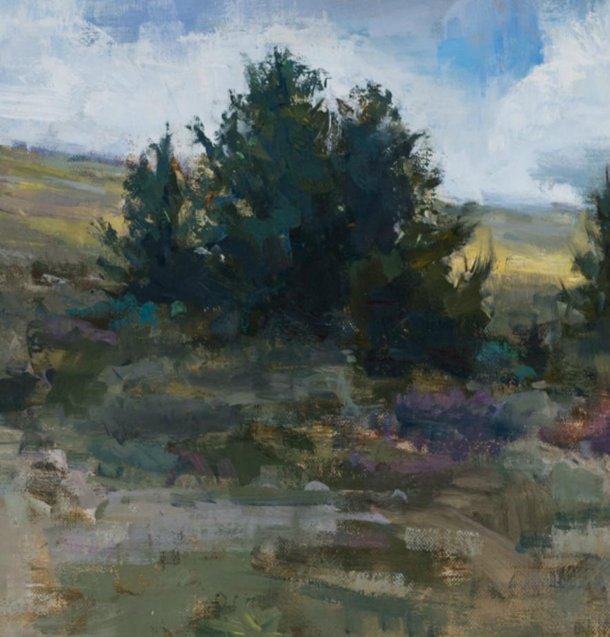 Paisaje, Montañas , S.O. Art 21 sub 31  artista, Representacional - Landscape Painting Negro de Jared Brady