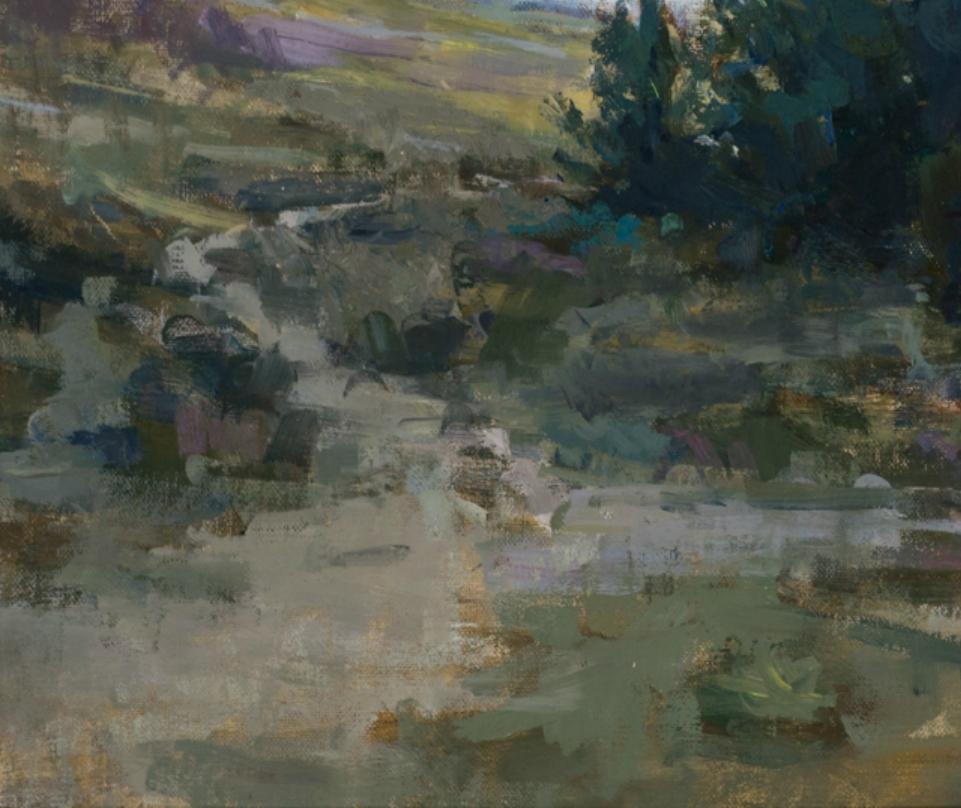   Paisaje es una pintura de paisaje representativo de Jared Brady.  El artista fue seleccionado como uno de los 21 mejores artistas menores de 31 años por la revista Southwest Art Magazine. En  El paisaje es sin duda lo más destacado representado en