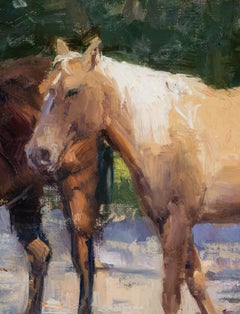 On the Move, S.W. Art 21 under 31 artist, Representational, Horses, oilpaint
