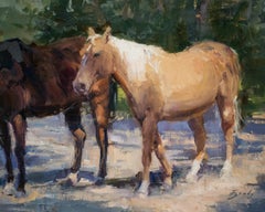 On the Move, S.W. Art 21 under 31  artist, Representational, Horses, oilpaint