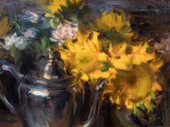 Sunflowers and Silver