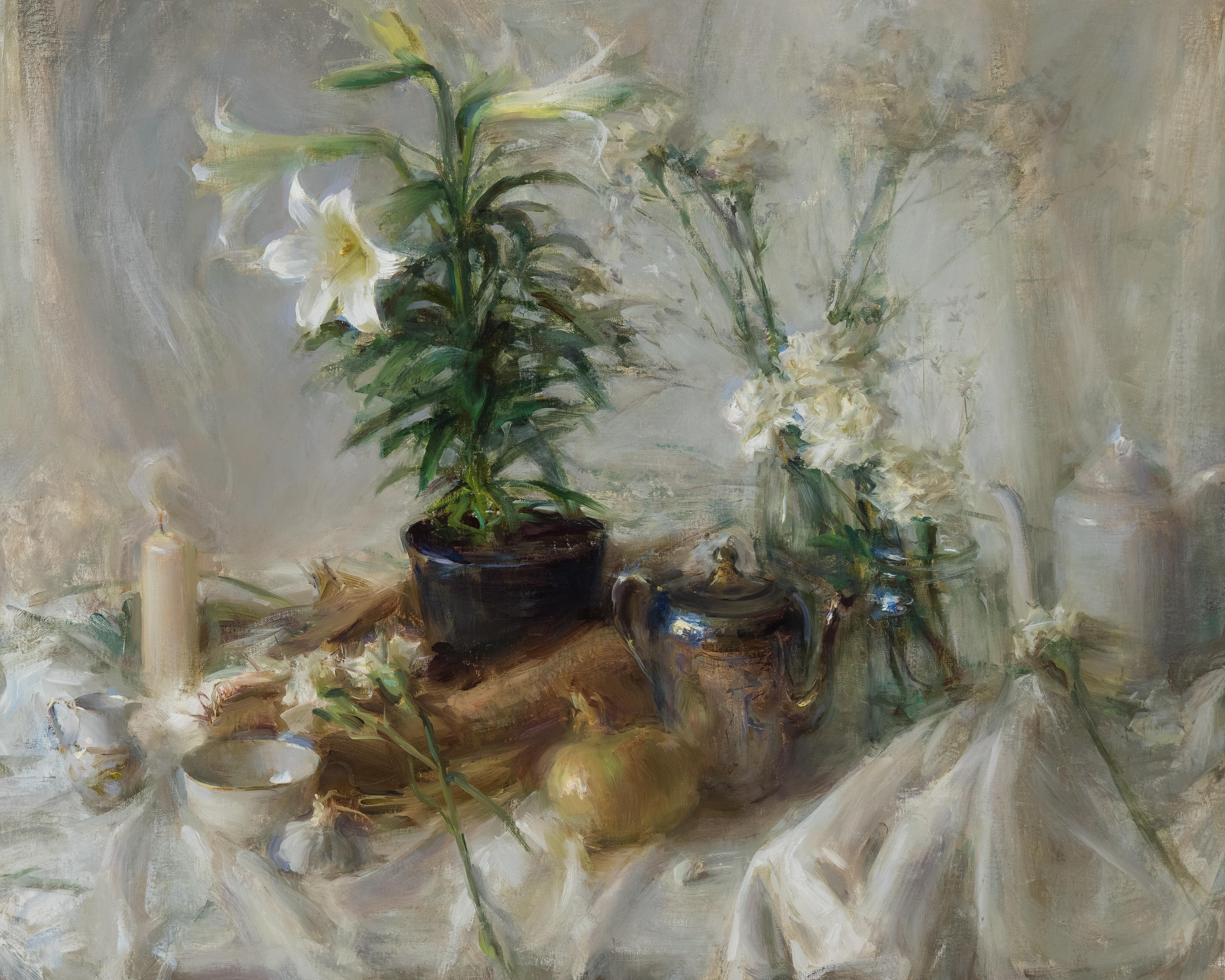 Sinfonia in bianco - Painting di Jared Brady