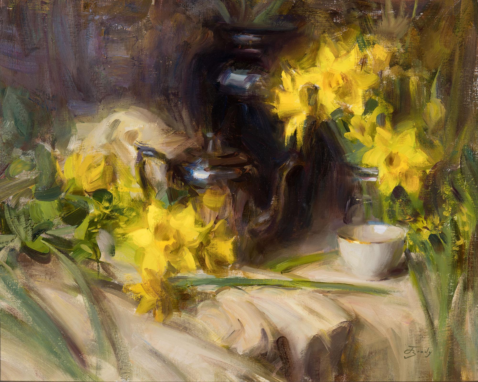 Yellow Symphony - Impressionist Painting by Jared Brady