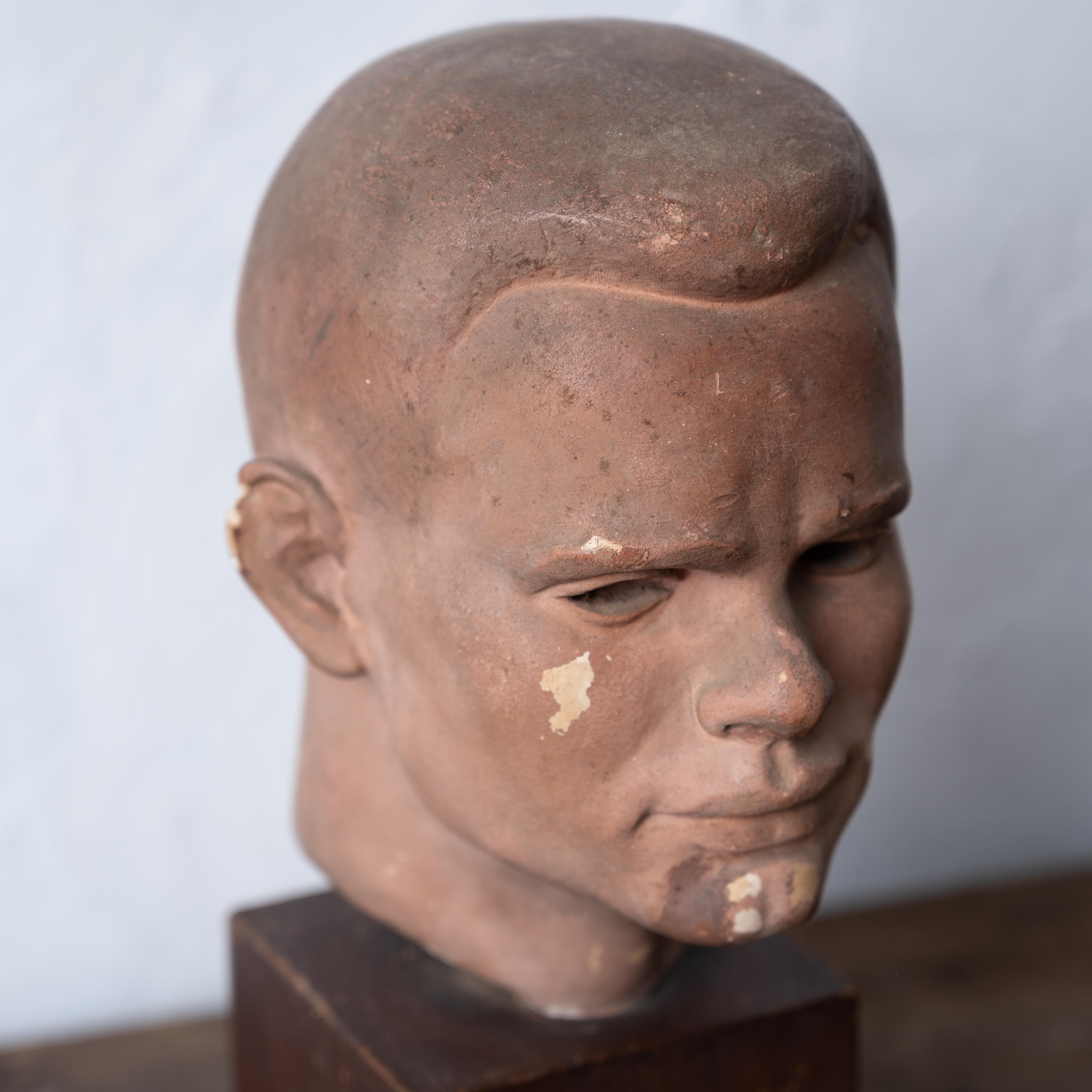 Jared French Portrait Bust of Chuck Howard, 1951 For Sale 6