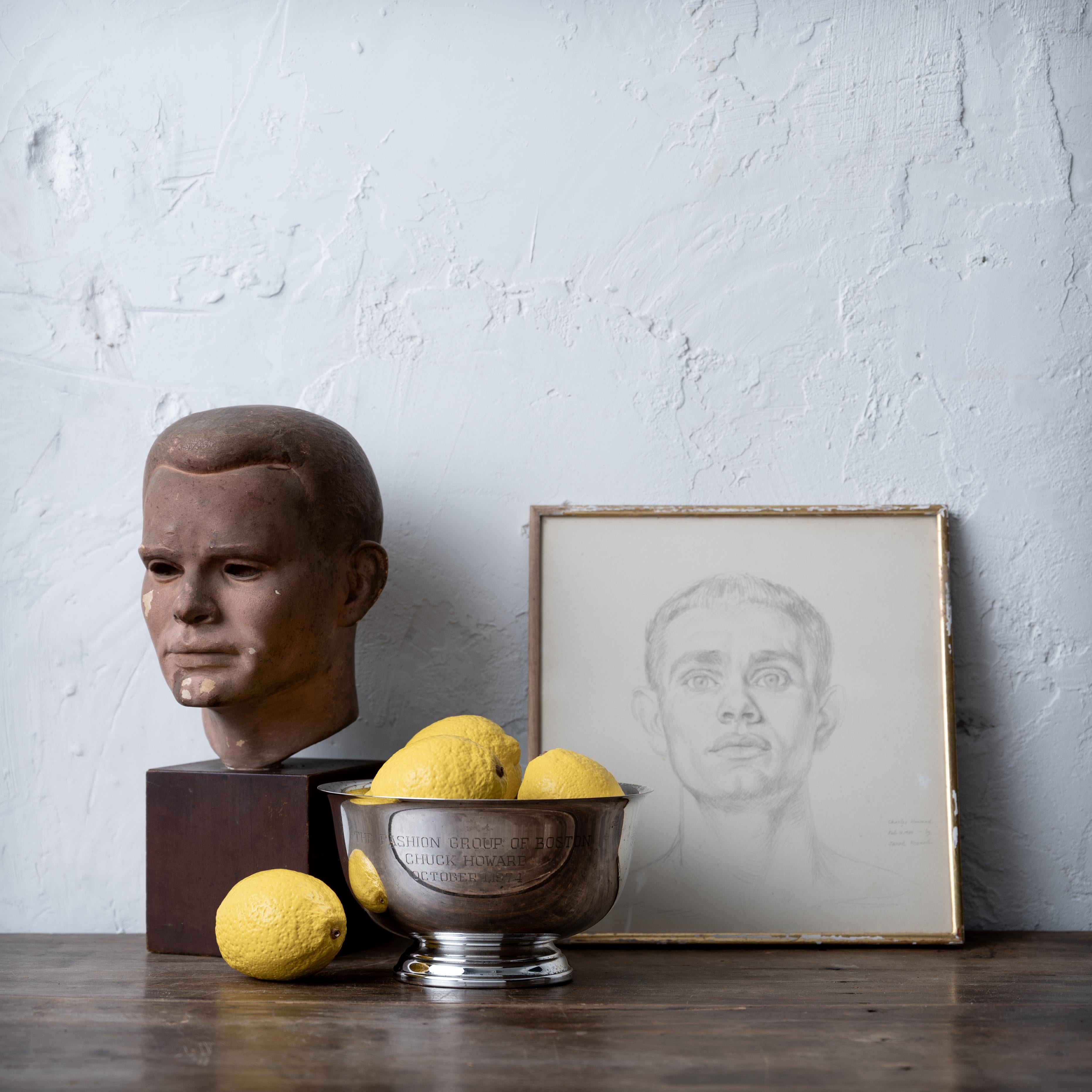 American Jared French Portrait Bust of Chuck Howard, 1951 For Sale