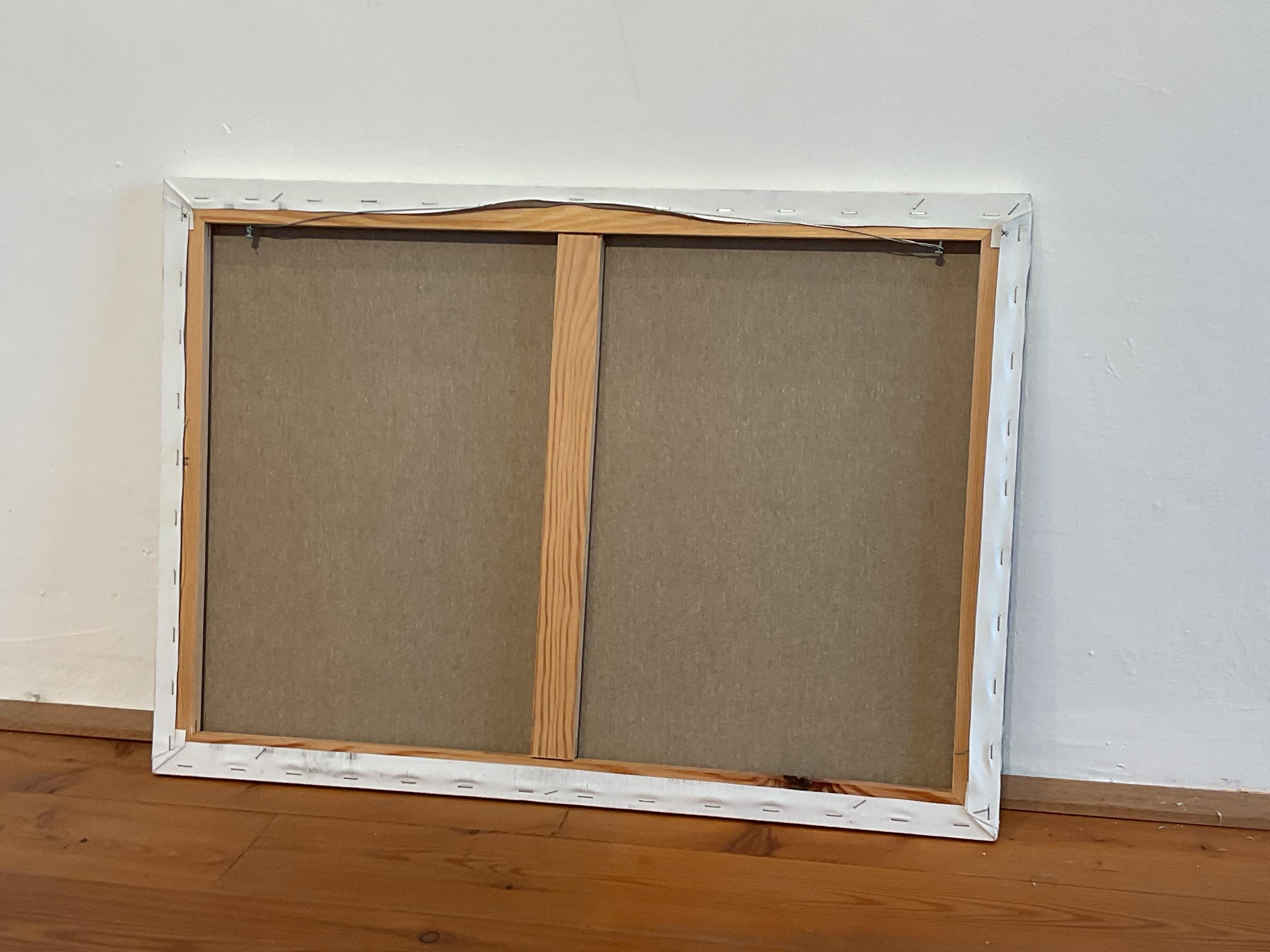 LA SOMBRA II - Pintura al óleo figurativa contemporánea, Retrato de mujer en venta 1