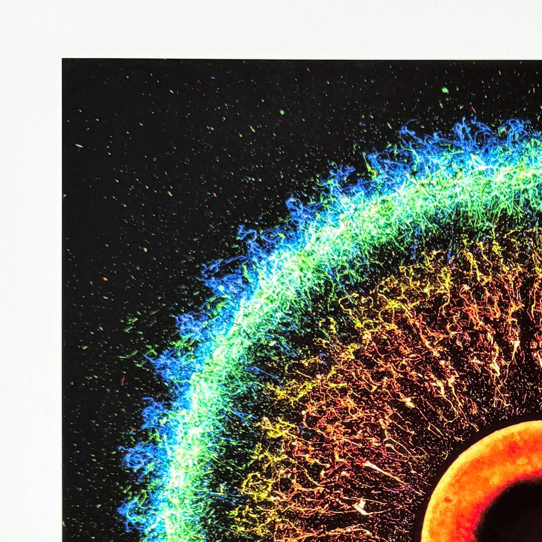 Cat's Eye Nebula NGC 7293 - Black Print by Jaremi Picz