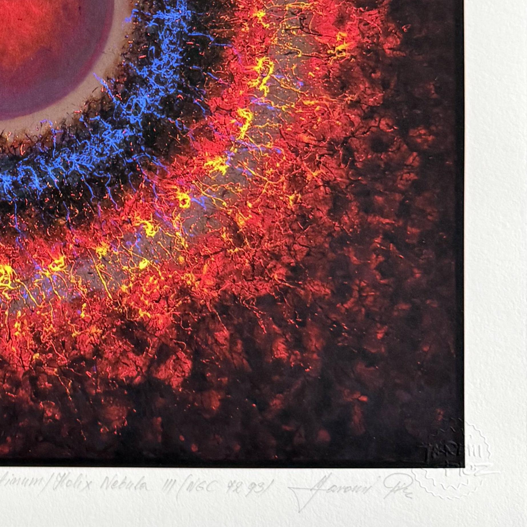 Helixnebel III (NGC 7293) (Op-Art), Print, von Jaremi Picz