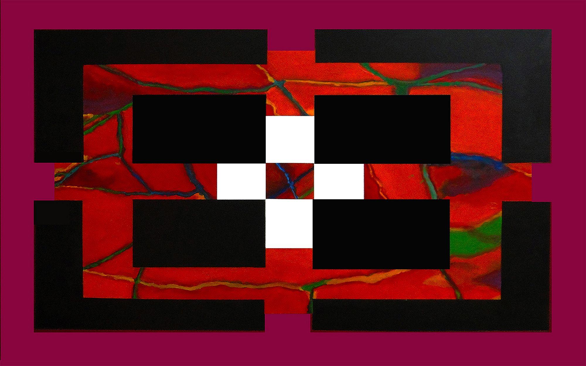 Jaren Dahlstrom Abstract Painting - Berkeley #8, Painting, Acrylic on MDF Panel