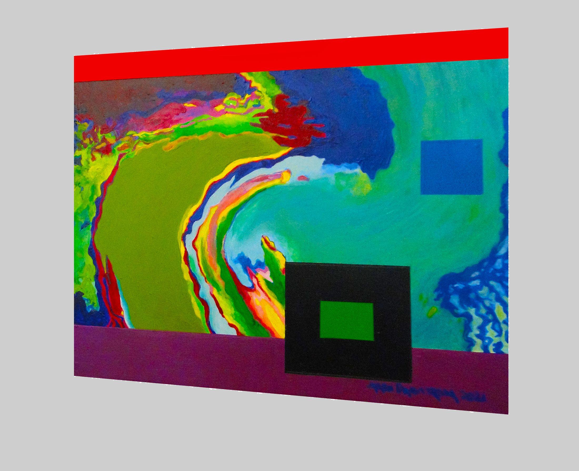 Emeryville #27, Painting, Acrylic on MDF Panel For Sale 1