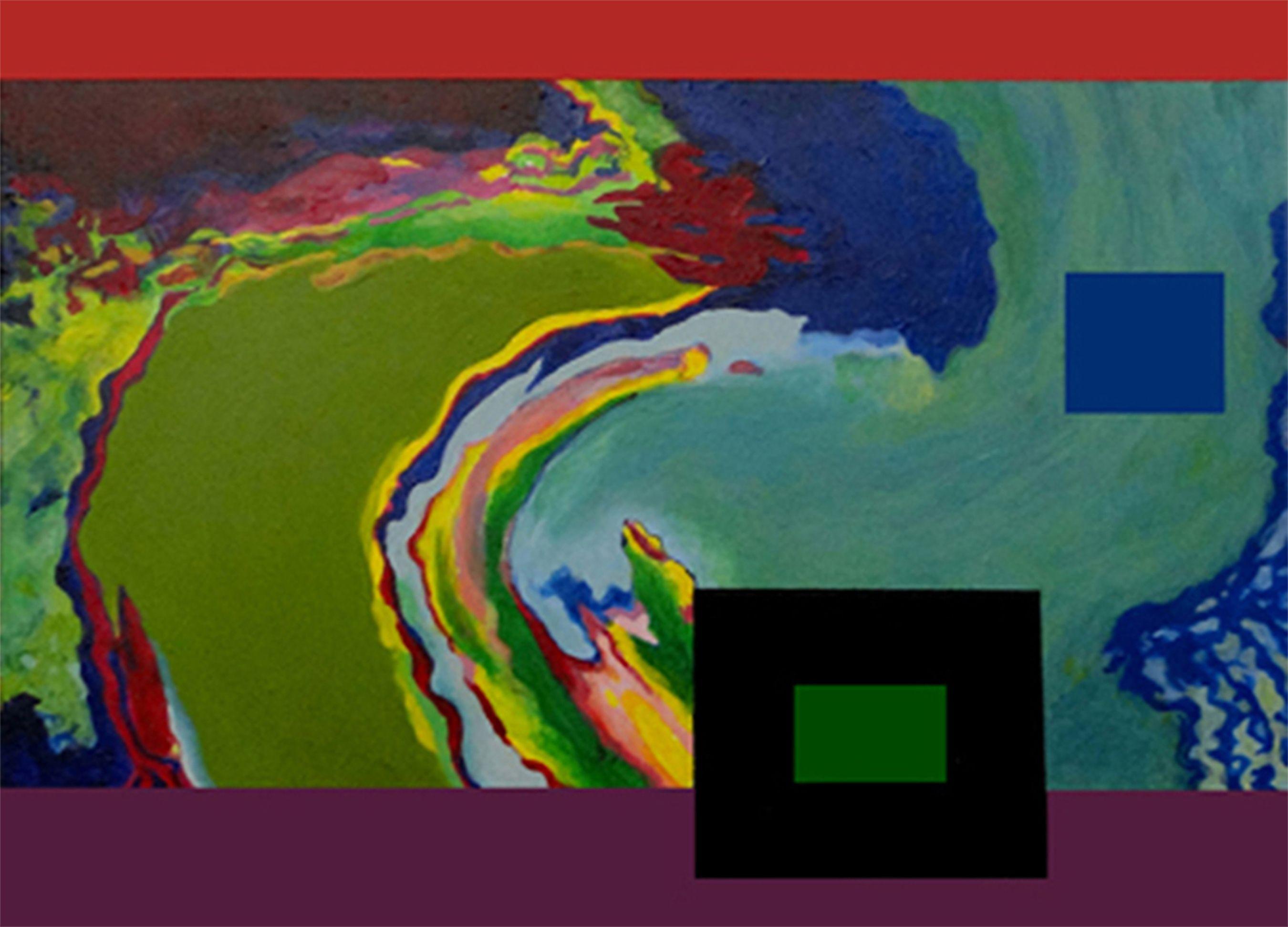 Jaren Dahlstrom Abstract Painting - Emeryville #27, Painting, Acrylic on MDF Panel