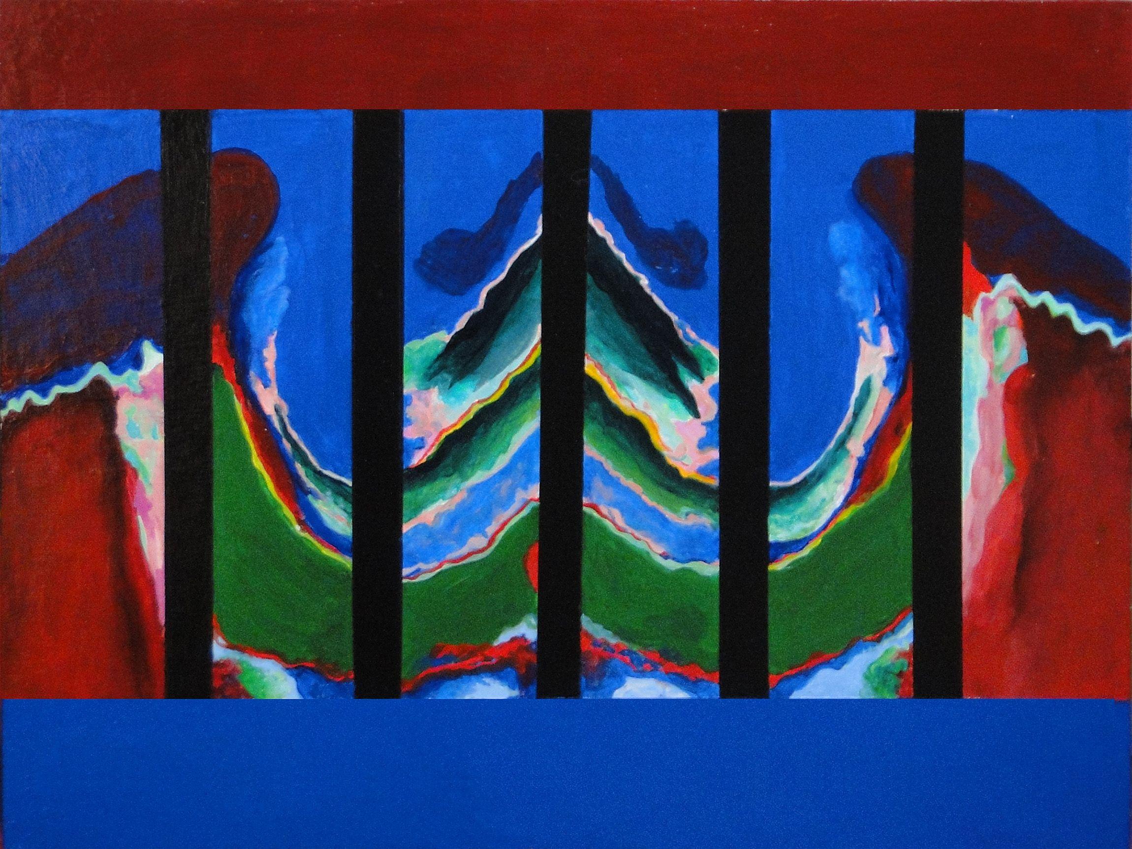Jaren Dahlstrom Abstract Painting - Kirkwood #19, Painting, Acrylic on MDF Panel