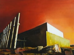 Facebook data center, Prineville, Oregon, Painting, Oil on Canvas