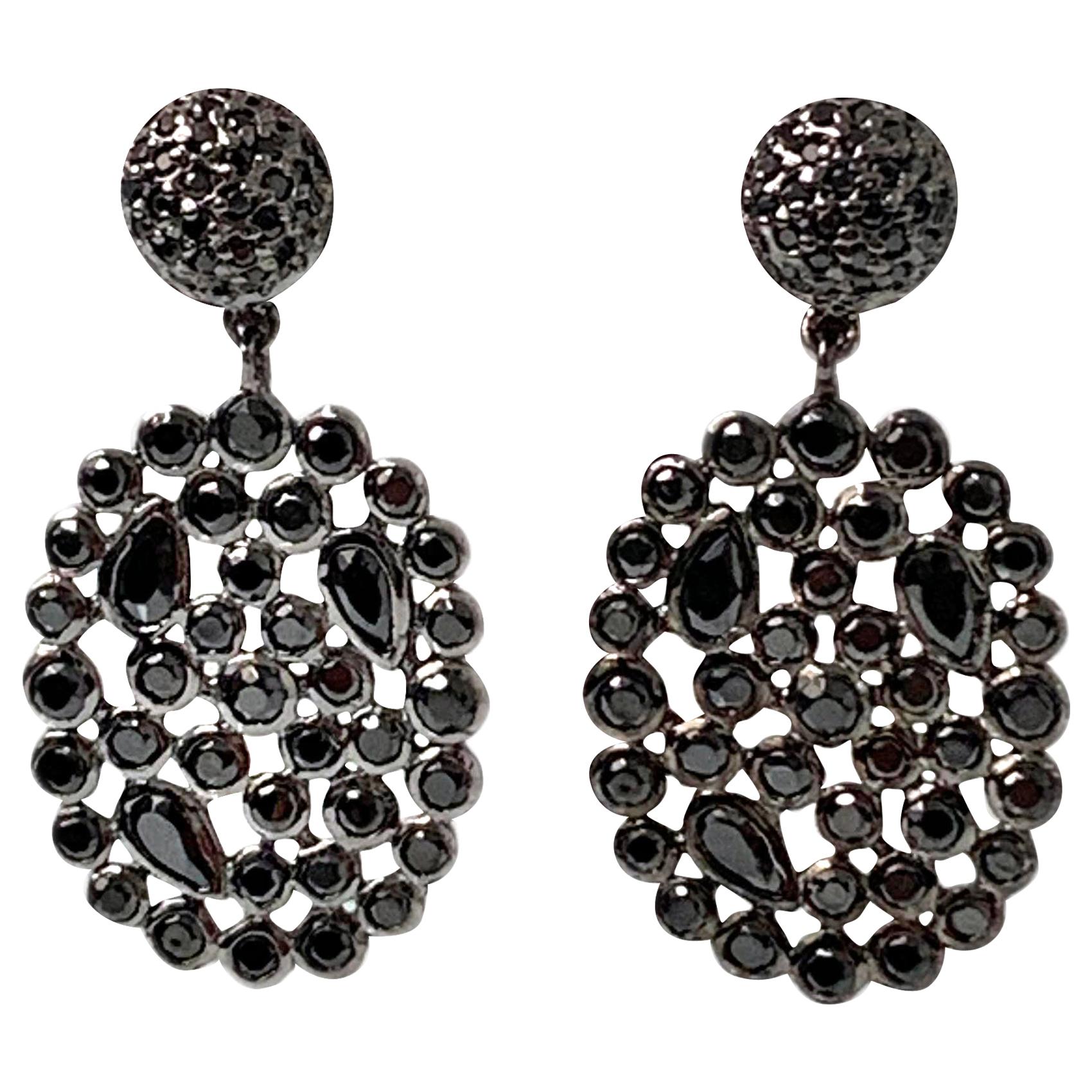 Antique Whitby Jet Earrings at 1stDibs