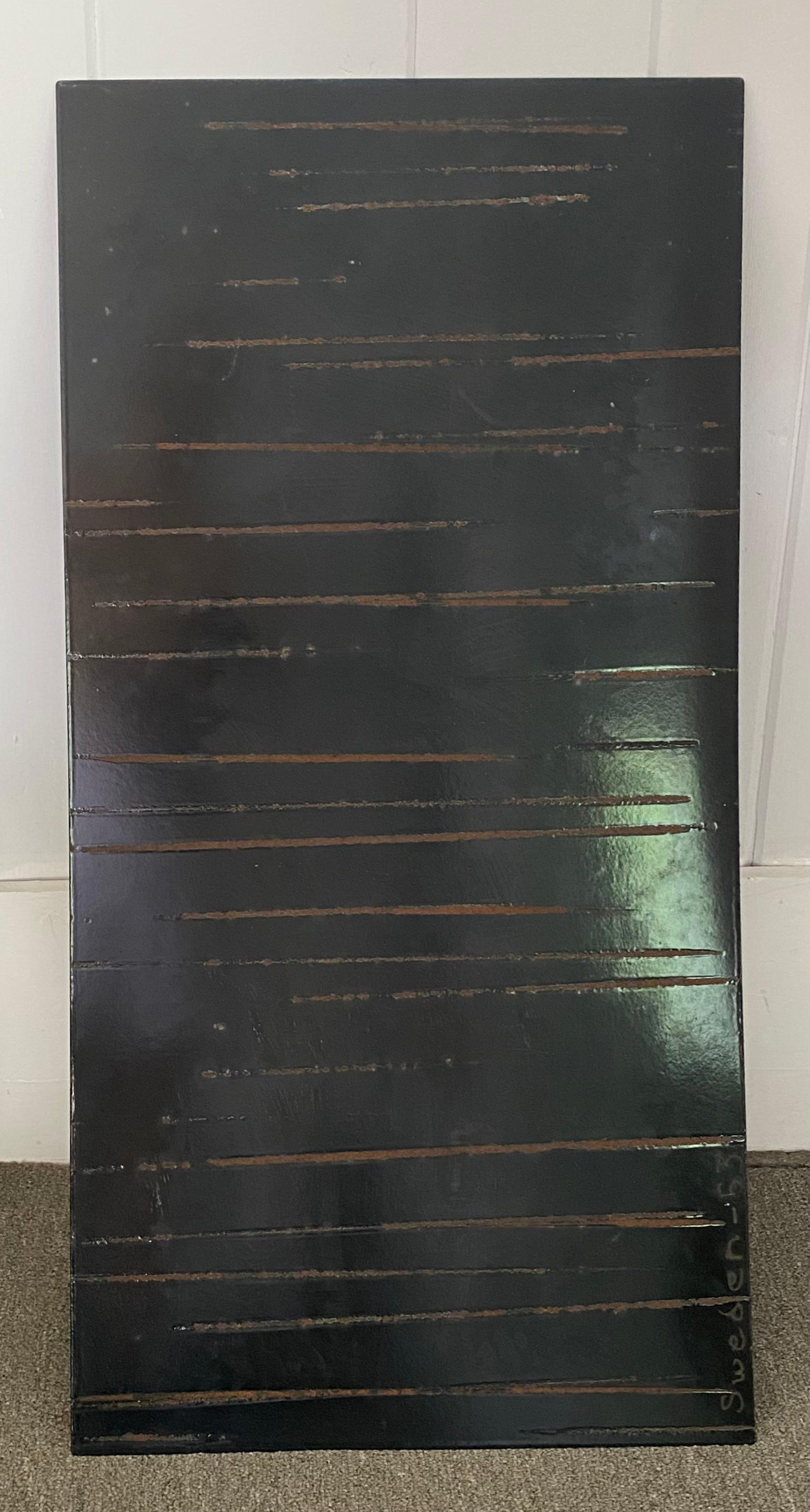 Jarl Algot Törneman Suecia panel esmaltado de mediados de siglo motivo pájaro NK David Rosén Pintado a mano en venta