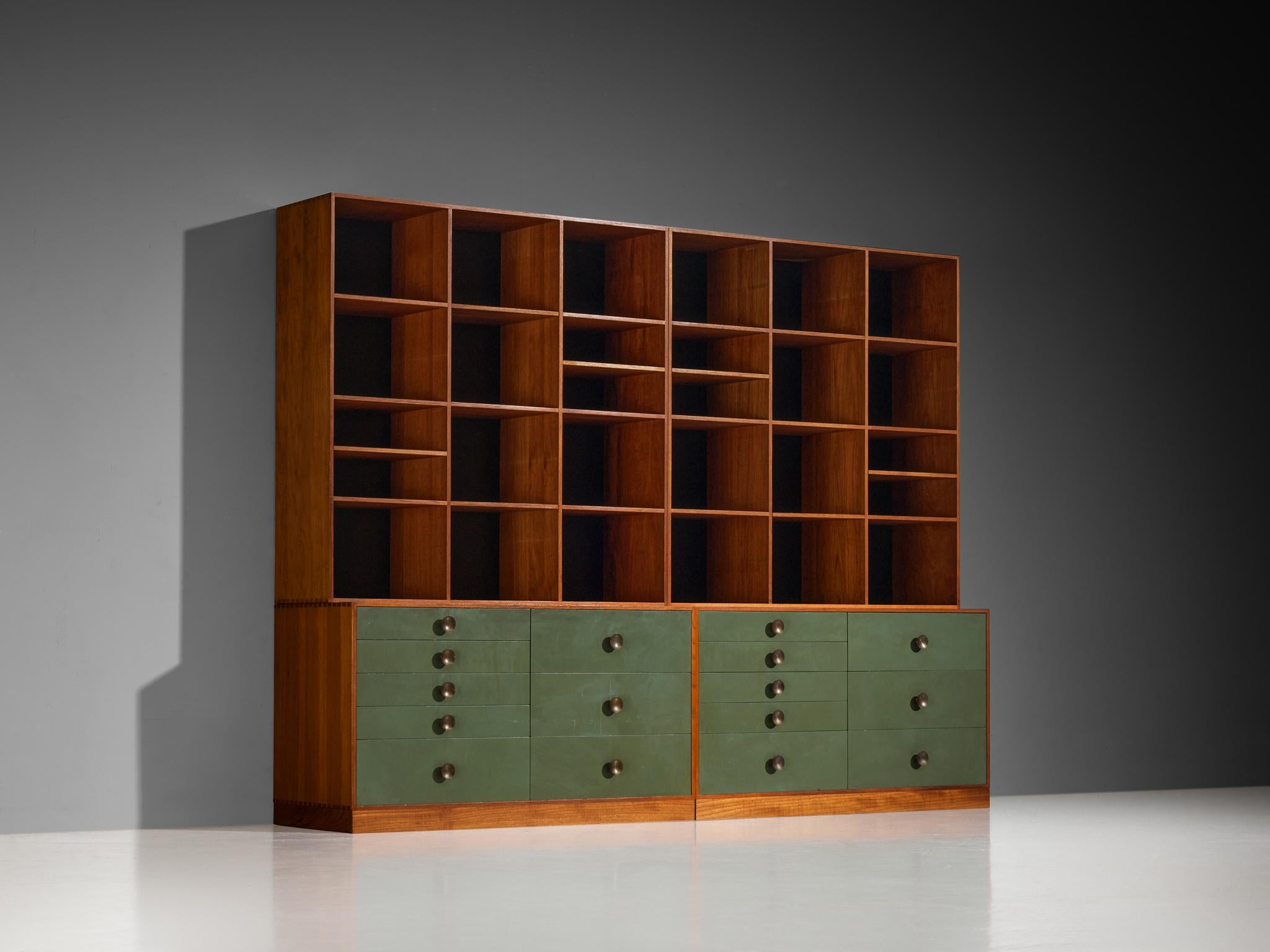 Mid-Century Modern Jarl Heger for Jason Møbler Modular Wall Unit or Bookcase in Teak