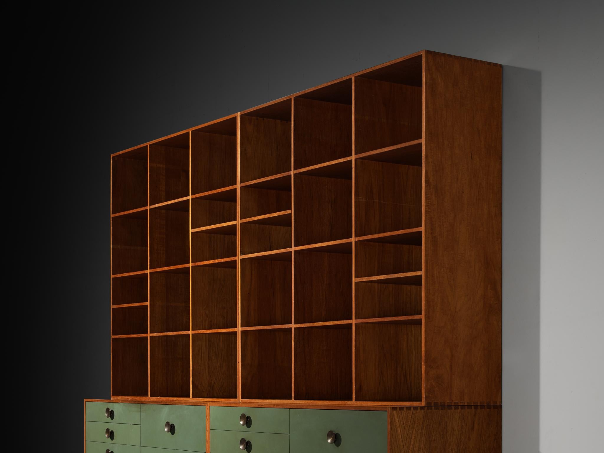 Jarl Heger for Jason Møbler Modular Wall Unit or Bookcase in Teak In Good Condition In Waalwijk, NL