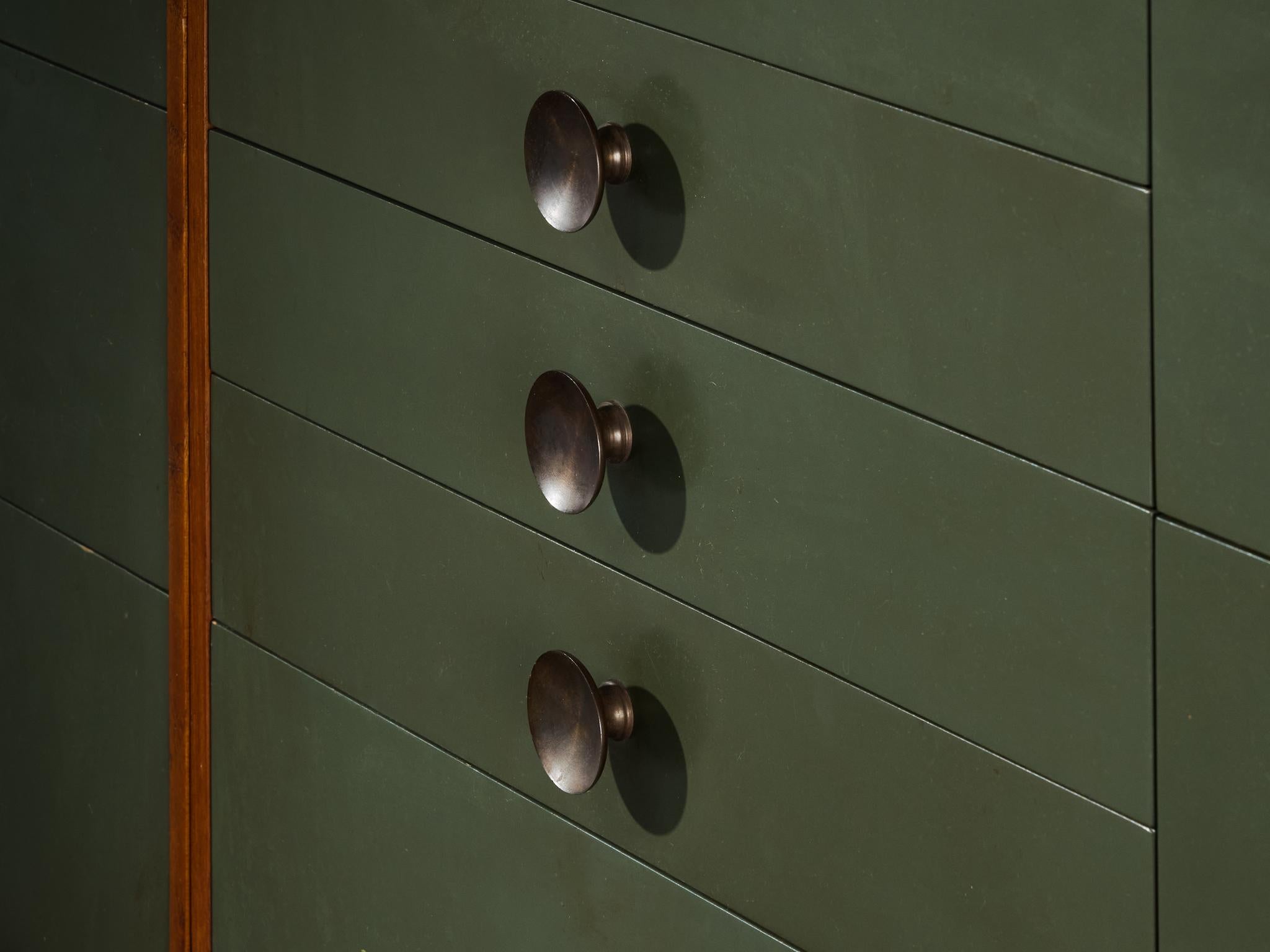 Brass Jarl Heger for Jason Møbler Modular Wall Unit or Bookcase in Teak