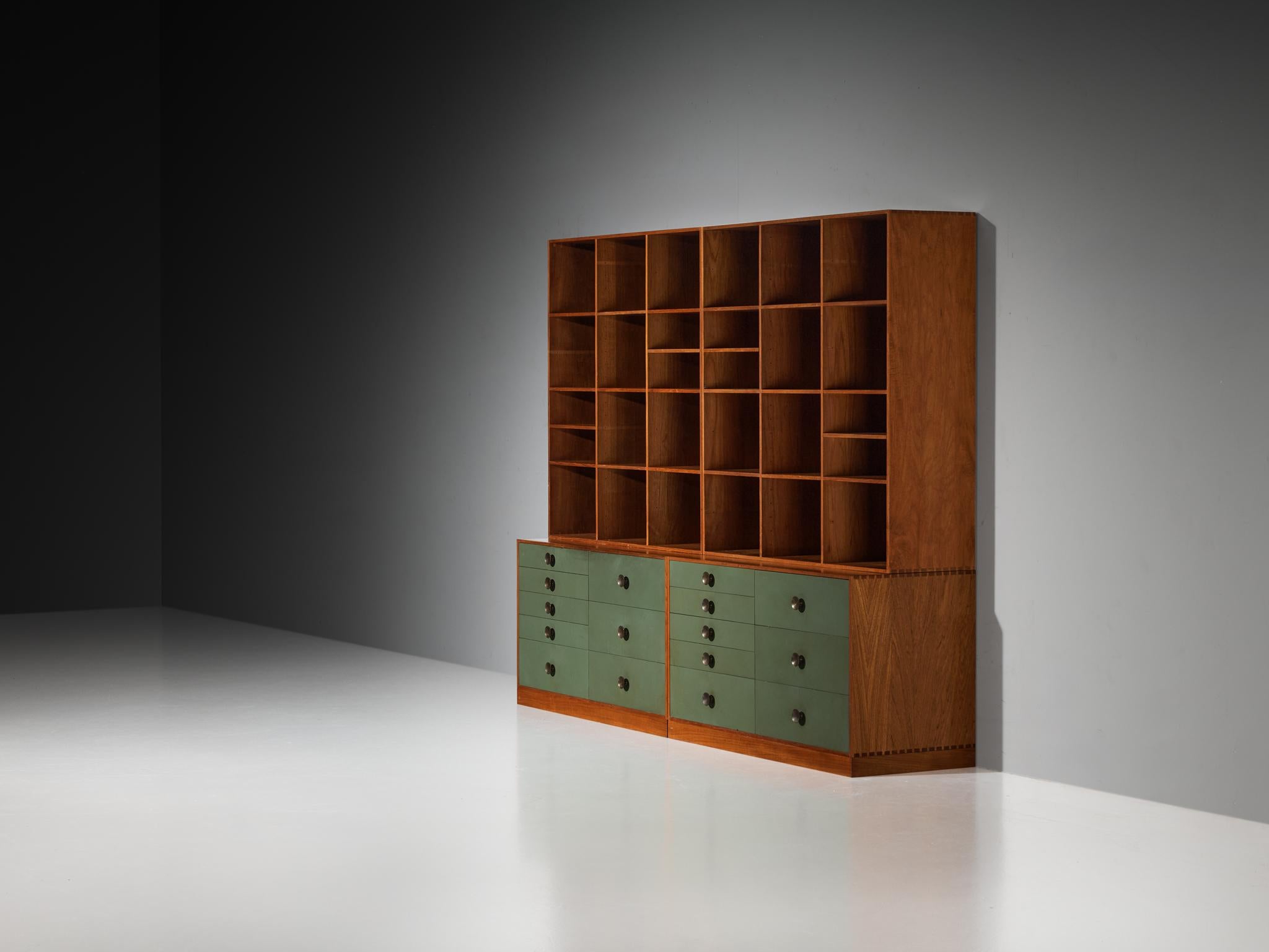 Jarl Heger for Jason Møbler Modular Wall Unit or Bookcase in Teak 1