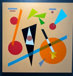 Abstracción geométrica Óleo sobre lienzo