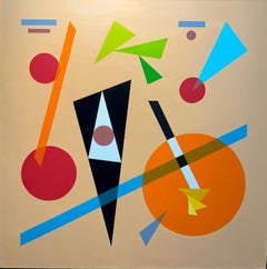 Abstracción geométrica Óleo sobre lienzo