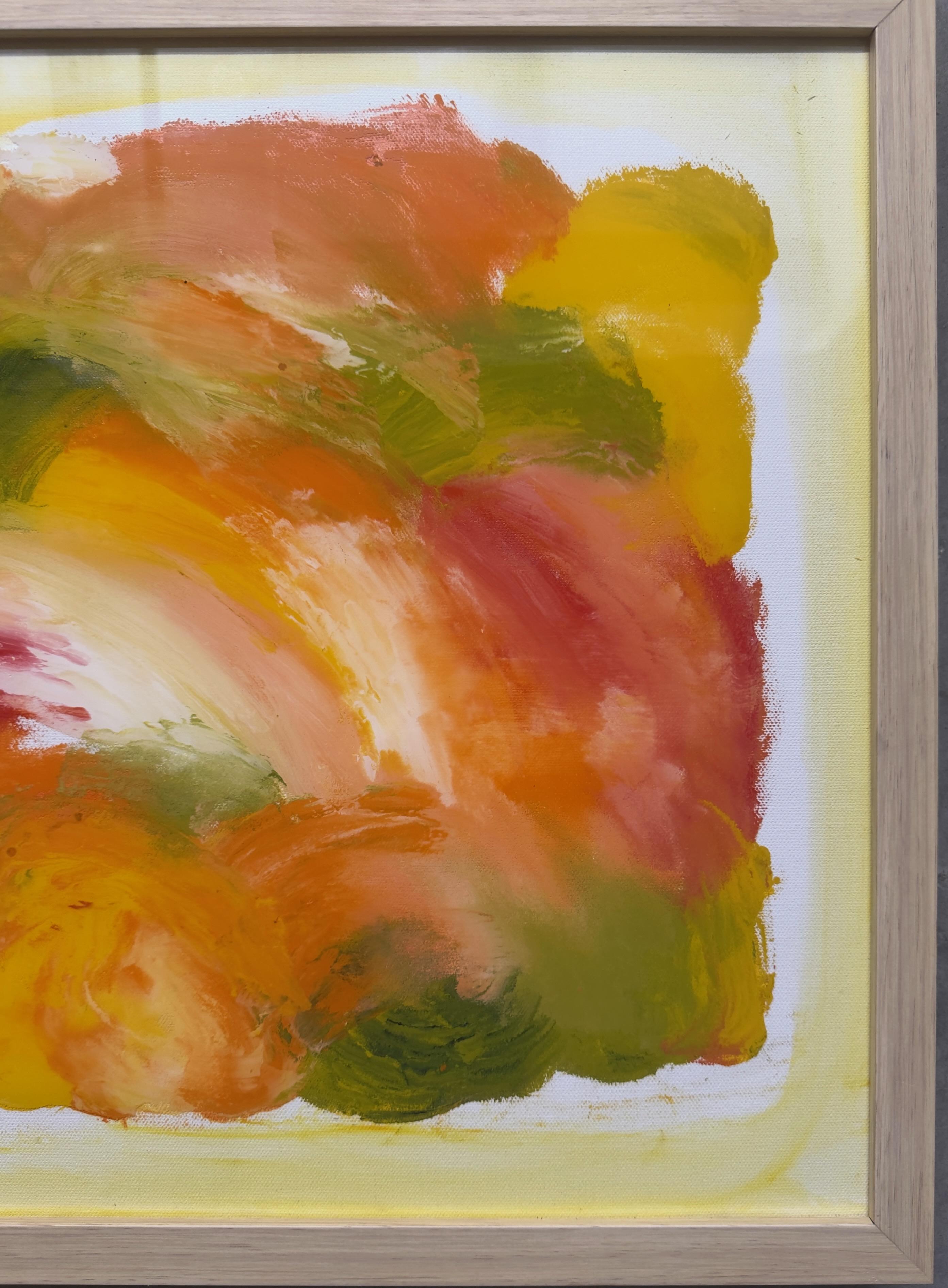 Summer Glow Series - Brown Abstract Painting by Jaro