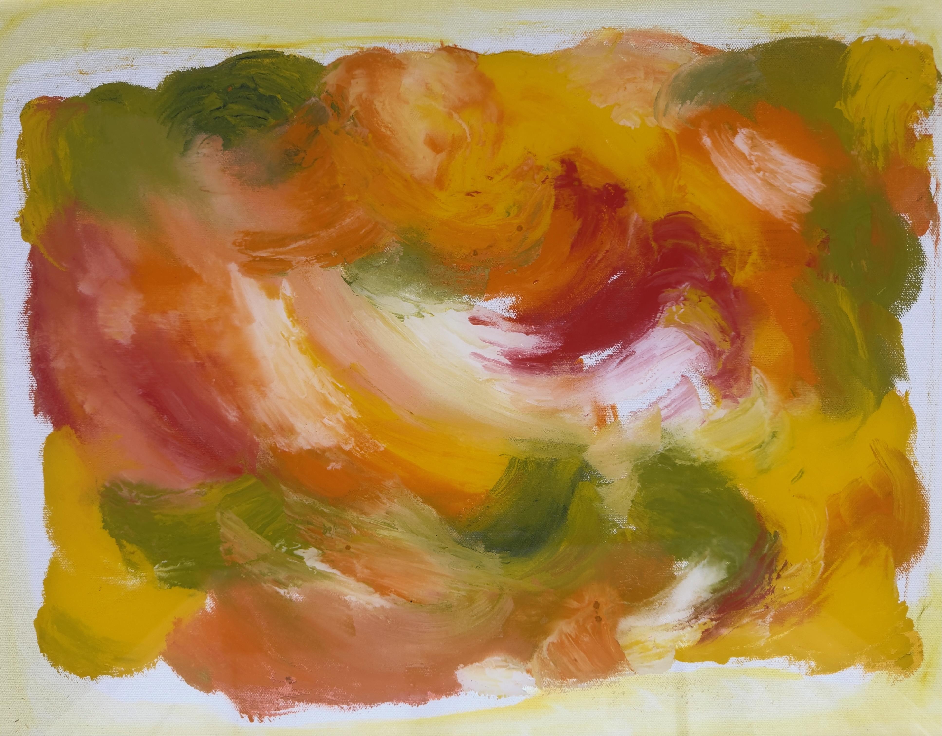 Summer Glow Series 
Artist signed verso acrylic on canvas under plexiglass. 
JARO was born in 1934 Prague the Czech Republic. Since his childhood, he enjoyed his art class at school the most. Almost every drawing and panting were on display in his