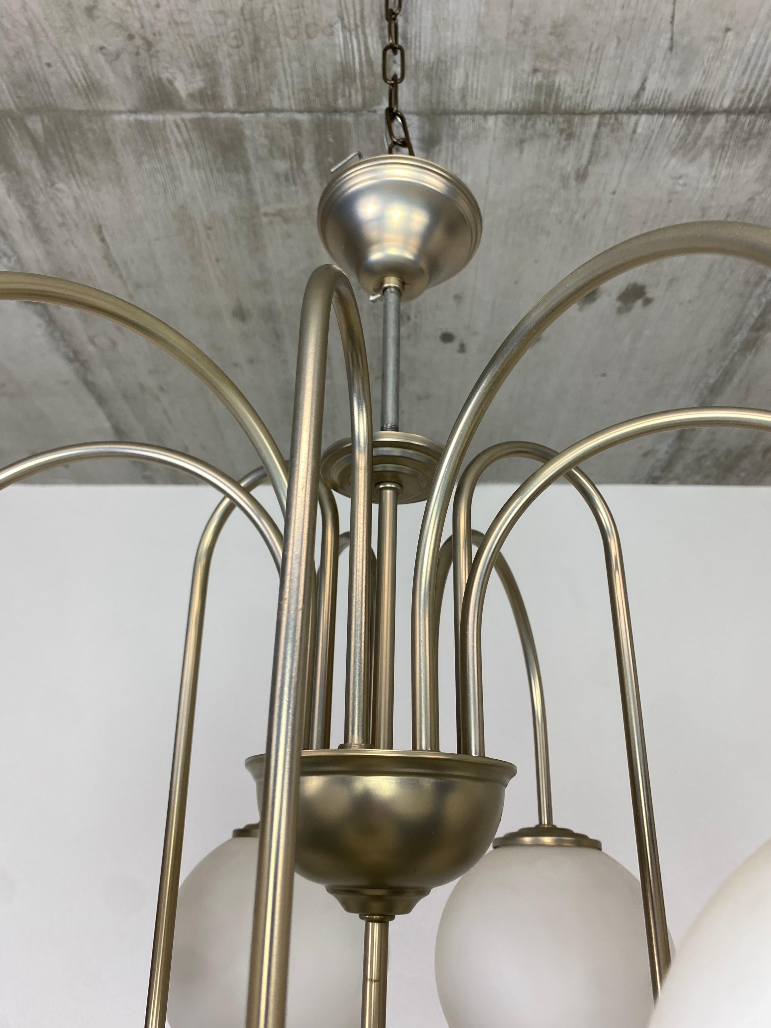 Mid-20th Century Jaroslav Bejvl Sputnik chandelier by Kamenický Šenov For Sale