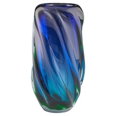 Jaroslav Beranek Skrdlovice Andromeda Cased Vase c1965