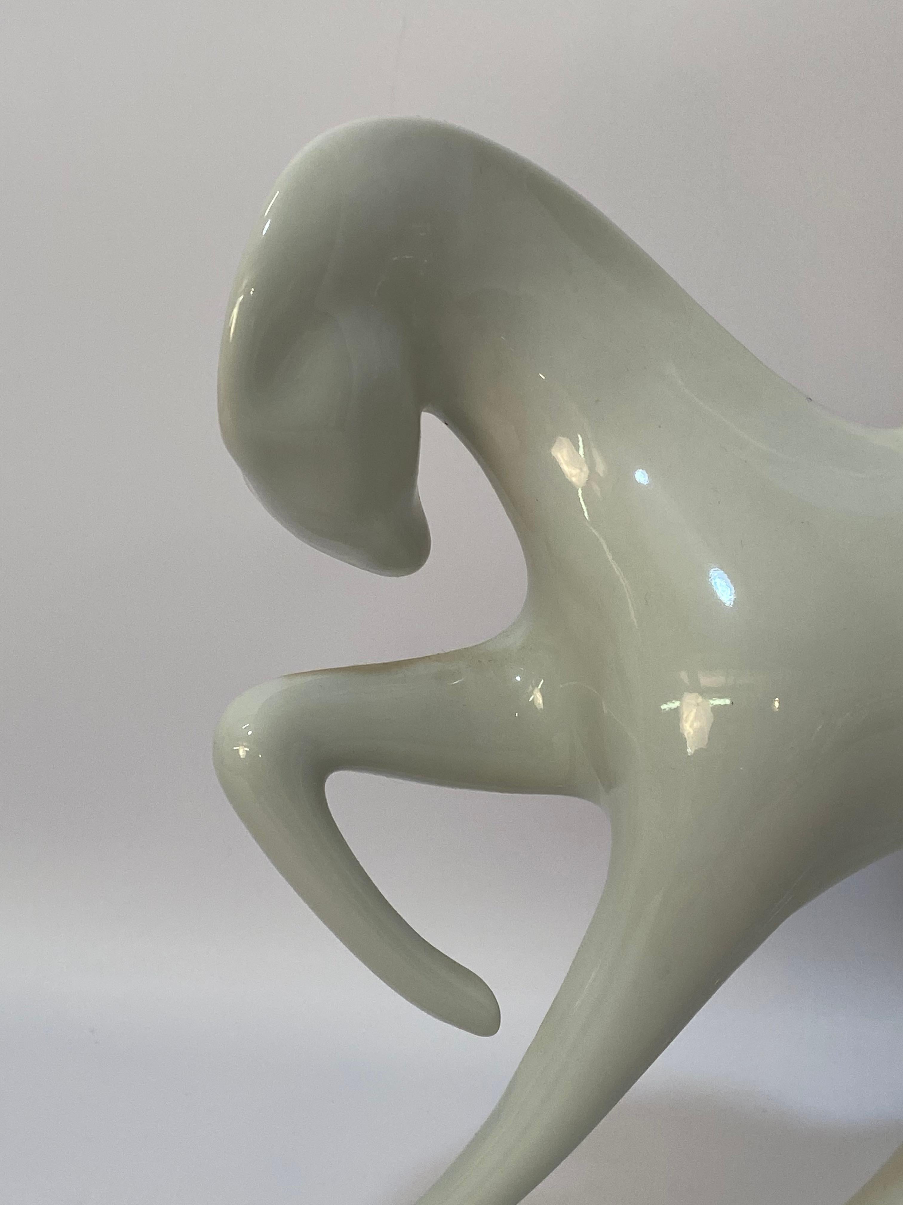 Jaroslav Jezek for Royal Dux Lady Godiva Porcelain Sculpture 1