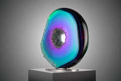 Spectrum, Jaroslav Prošek, Escultura de cristal de Bohemia talla pulida Raw Edges 2025