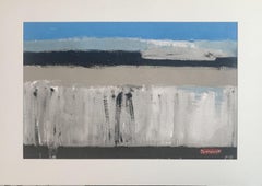 The River 9 – Zeitgenössische abstrakte Landschaft, Ölgemälde, Polnische Kunst