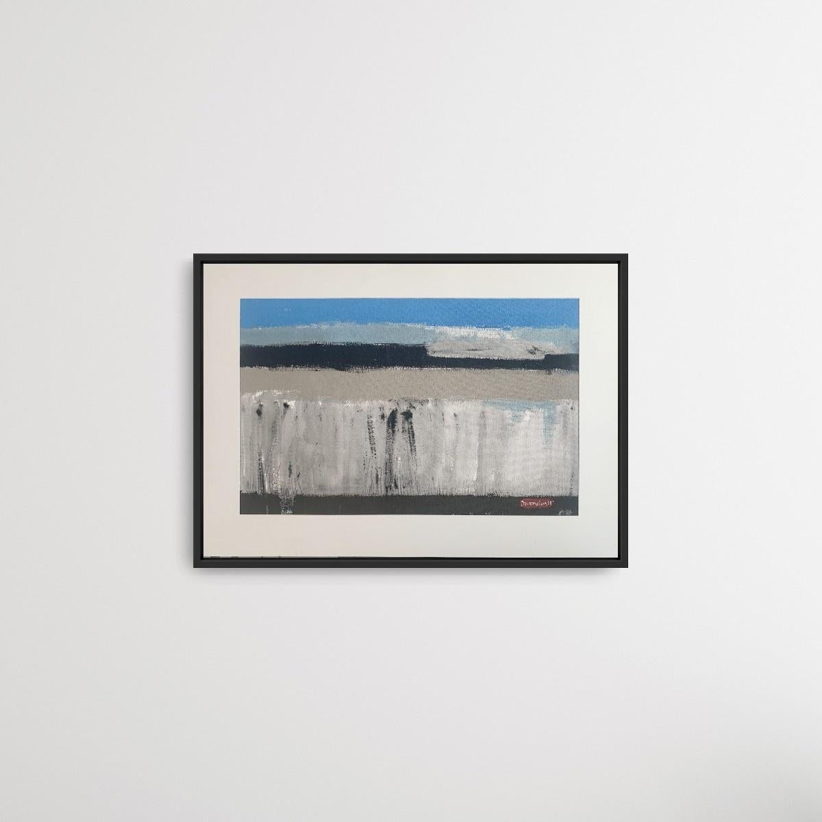 The River 9 – Zeitgenössische abstrakte Landschaft, Ölgemälde, Polnische Kunst im Angebot 1