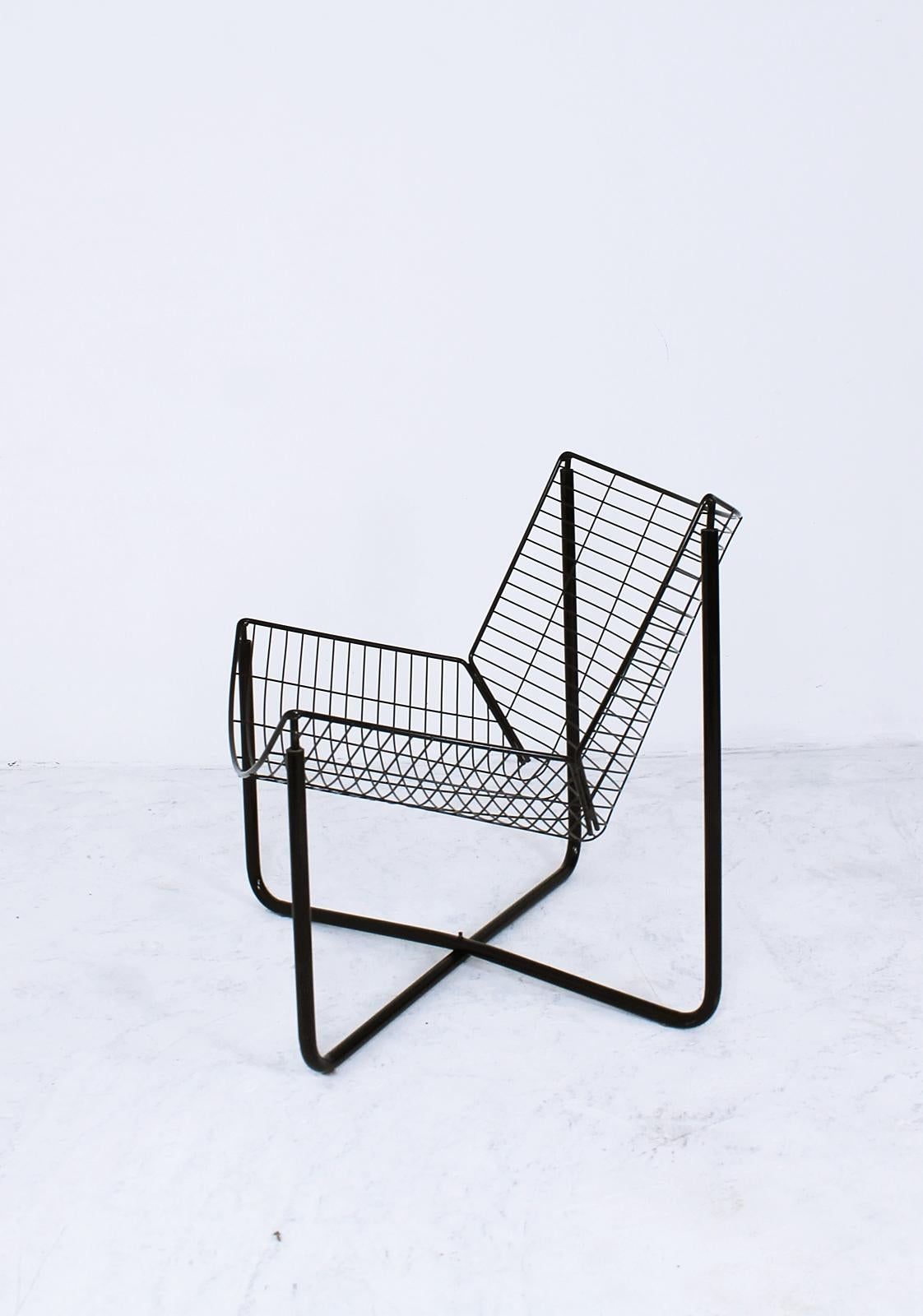 Metal Jarpen Wire Lounge Chair by Niels Gammelgaard for Ikea, 1983